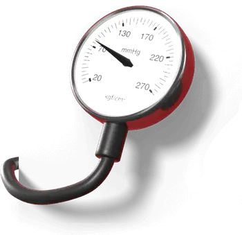 Strumento per misurazione pressione arteriosa, elemento alto sinistro